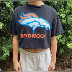 Denver Broncos Vintage Cropped Shirt